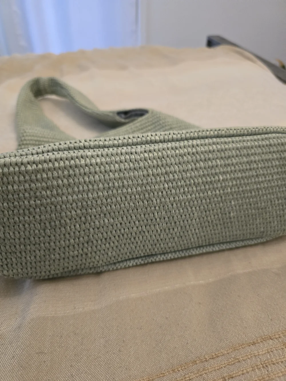 Forever 21 Woven Shoulder Bag in Sage Green